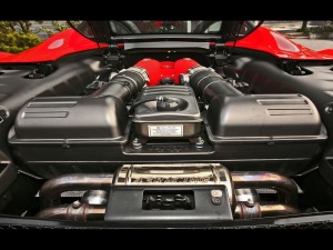 ferrari f430 scuderia engine view